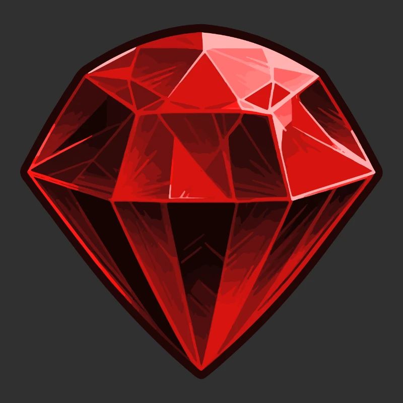 Precious Red Ruby Gemstone