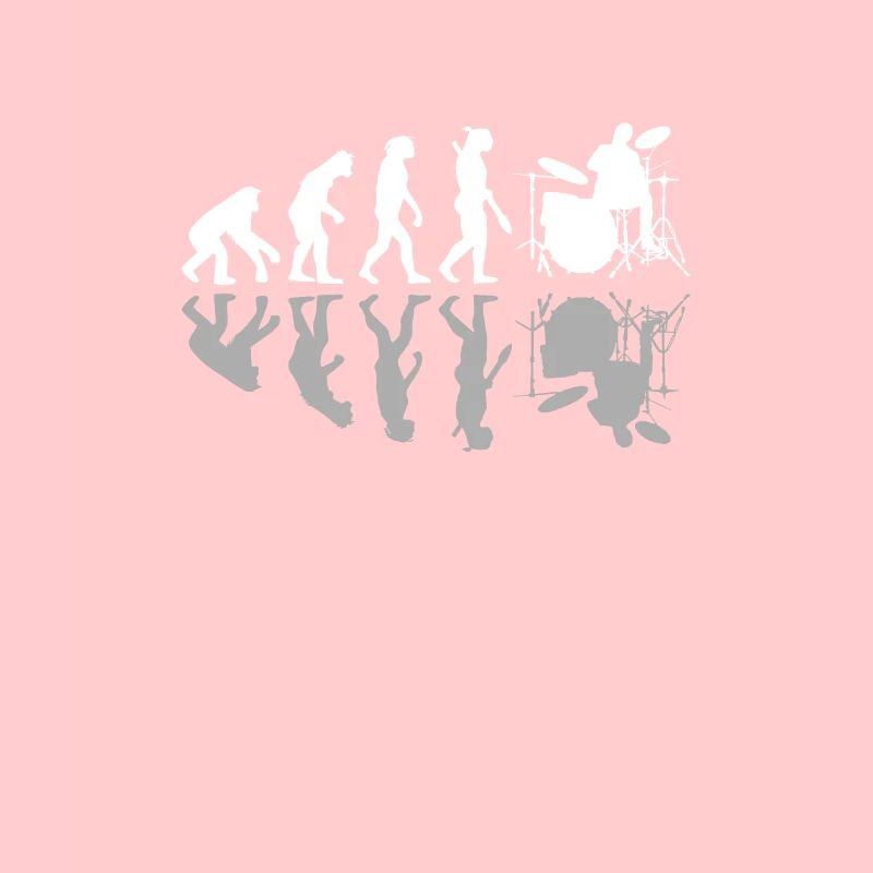 Human Evolution Drummer Drumming Lovers Drums