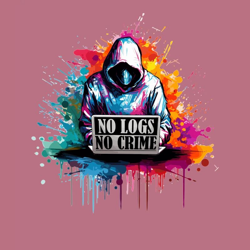 Ethical Hacker's Code: No Logs, No Crime Visual