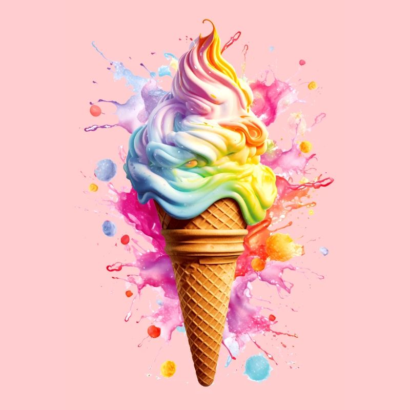 Rainbow Ice Cream Blast Summer Lifestye