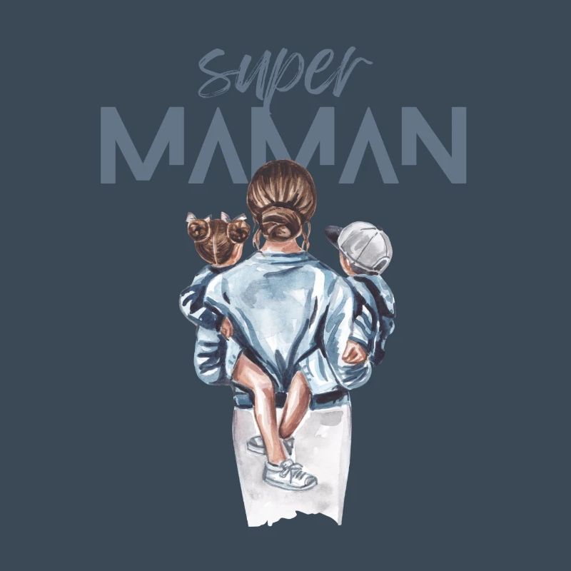 Super Mama-Duo. Geburtstagsgeschenk zum Muttertag