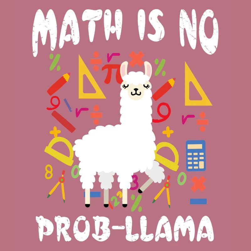 Math is no problem funny math llama