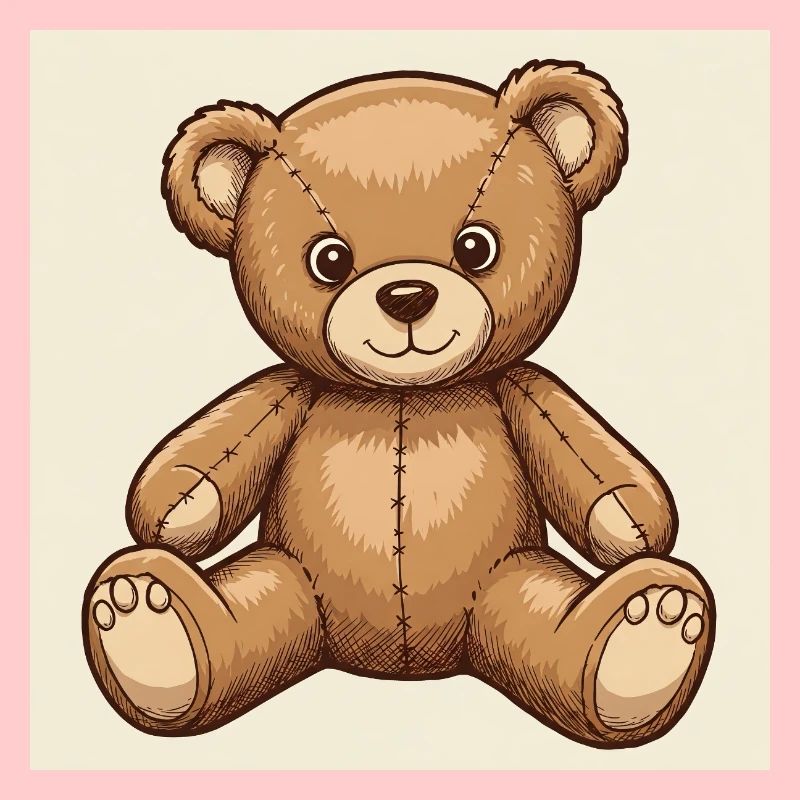 Cute cuddly teddy bear