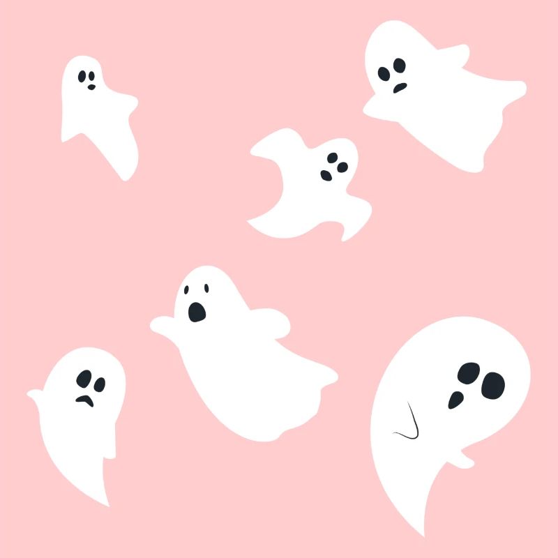 Halloween Ghosts Ghost Group Design simple