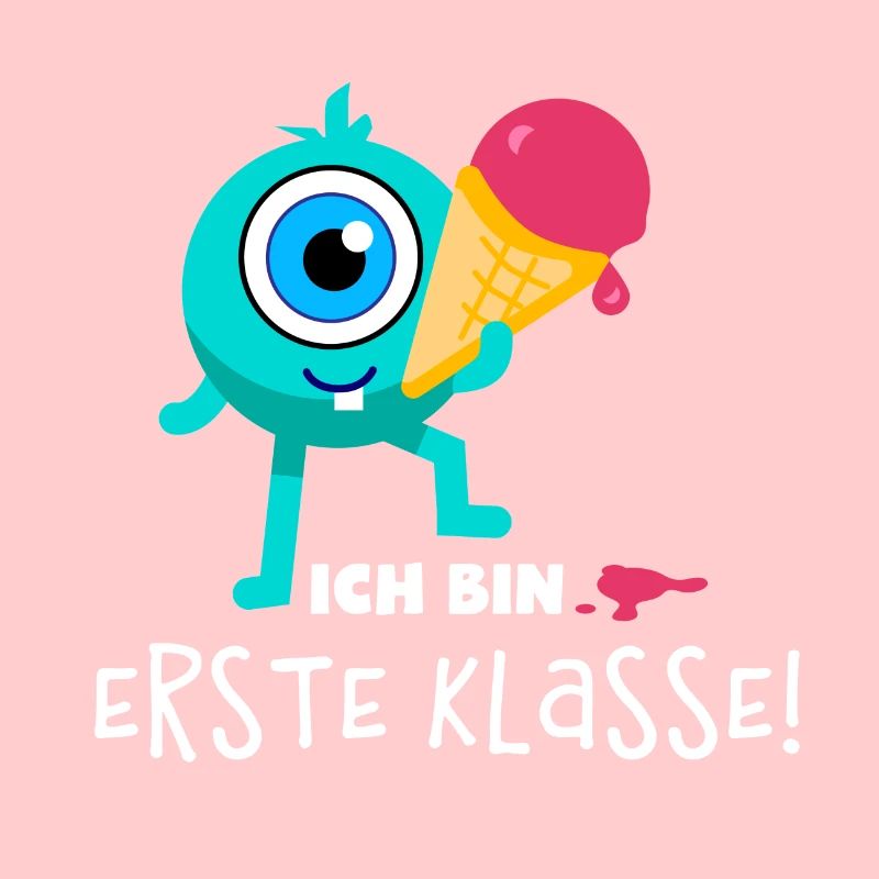 Schulstart Monster Erdbeer