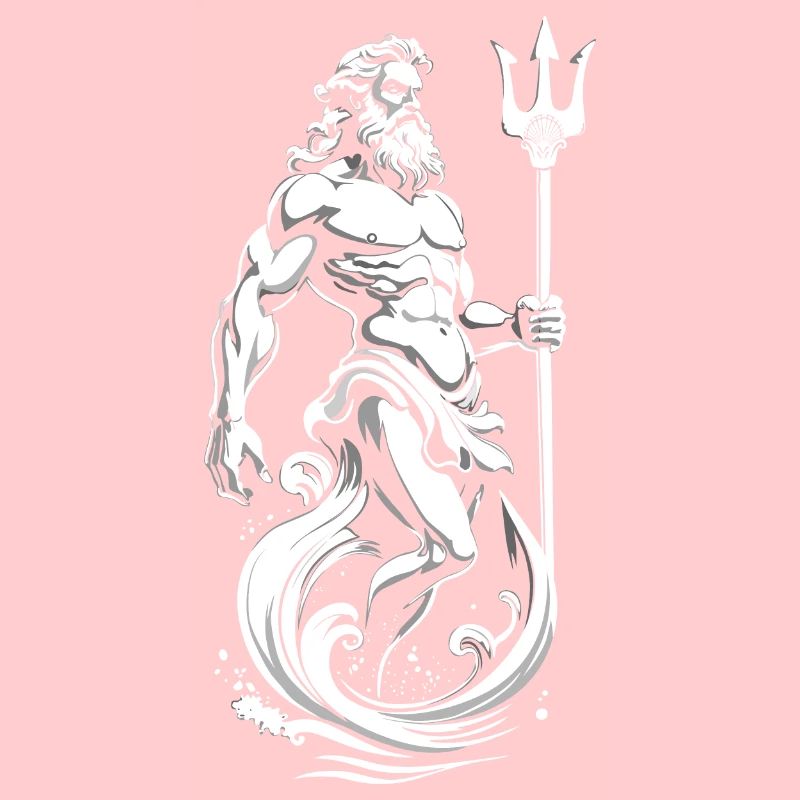 Poseidon, Gott des Meeres.