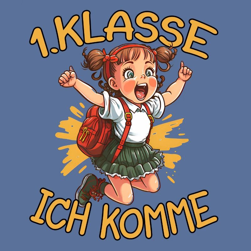 1. Klasse Ich komme Einschulung Mädchen