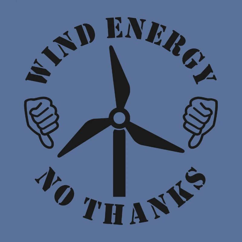 Énergie éolienne Non merci, pouce baissé