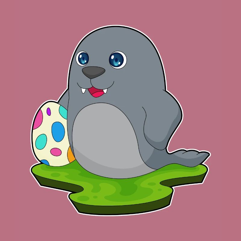 Seal Easter Easter Egg