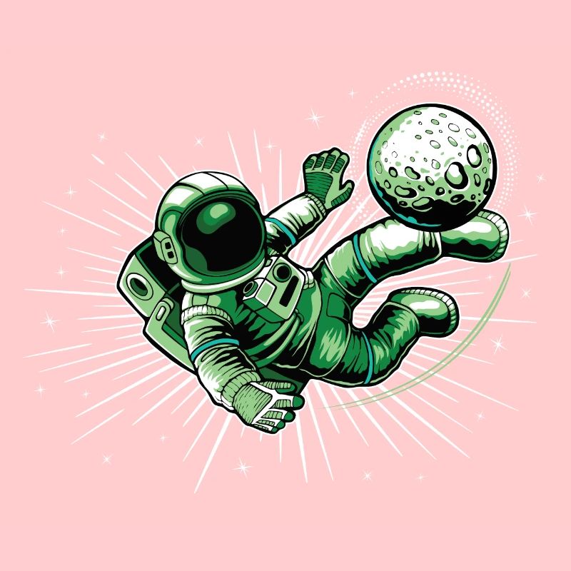 Fußball Astronaut