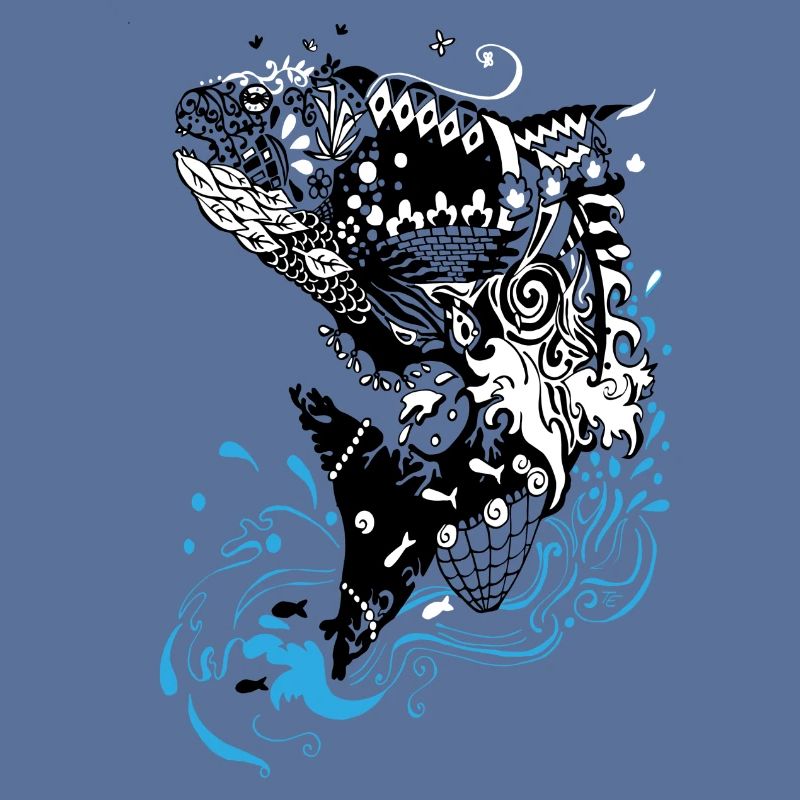 Jumping fish (version for medium contrasts)