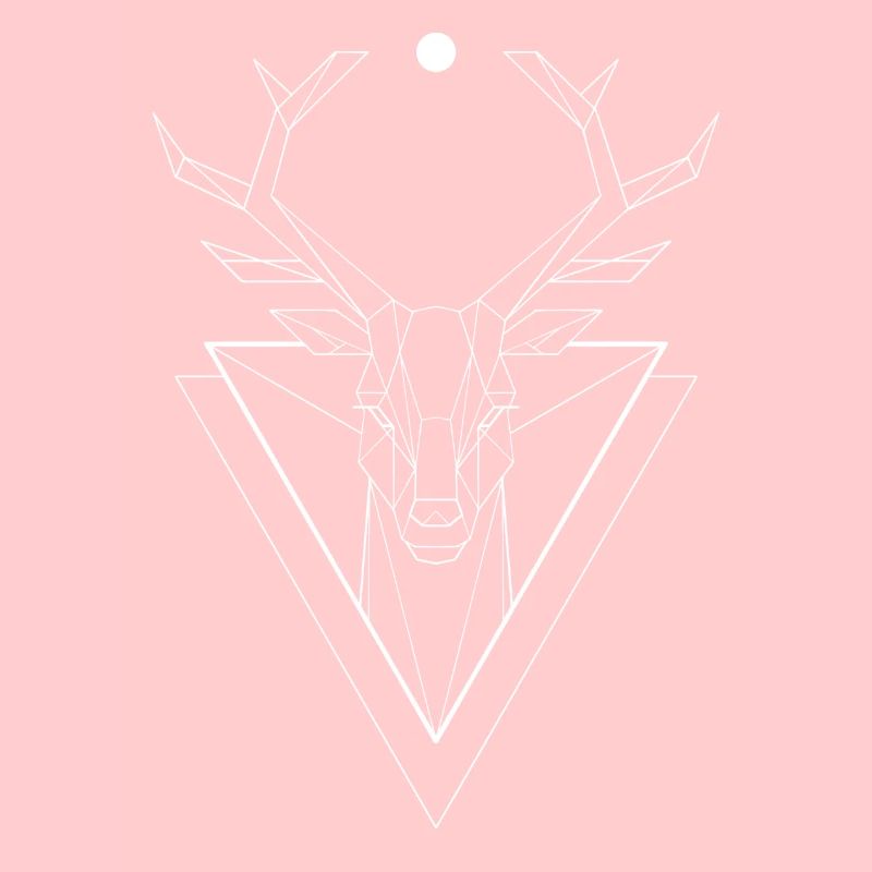 Hirschgeweih Hirsch hirschmotiv polygon shirt