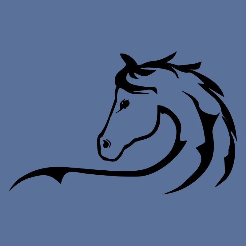 Cheval, chevaux, silhouette de cheval