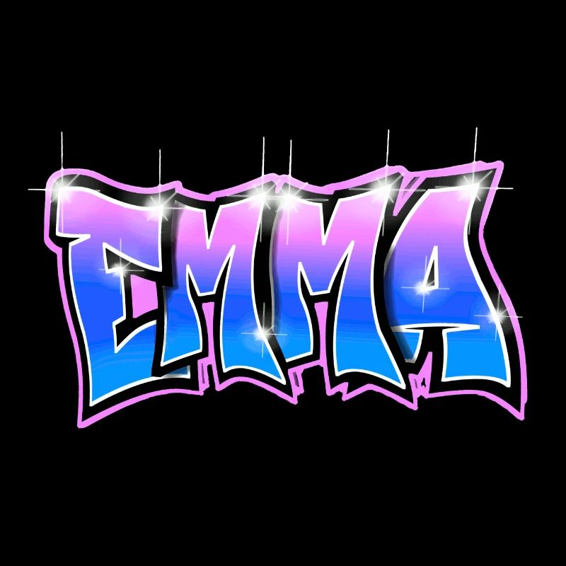 Graffiti Tag nome visualizzato Emma