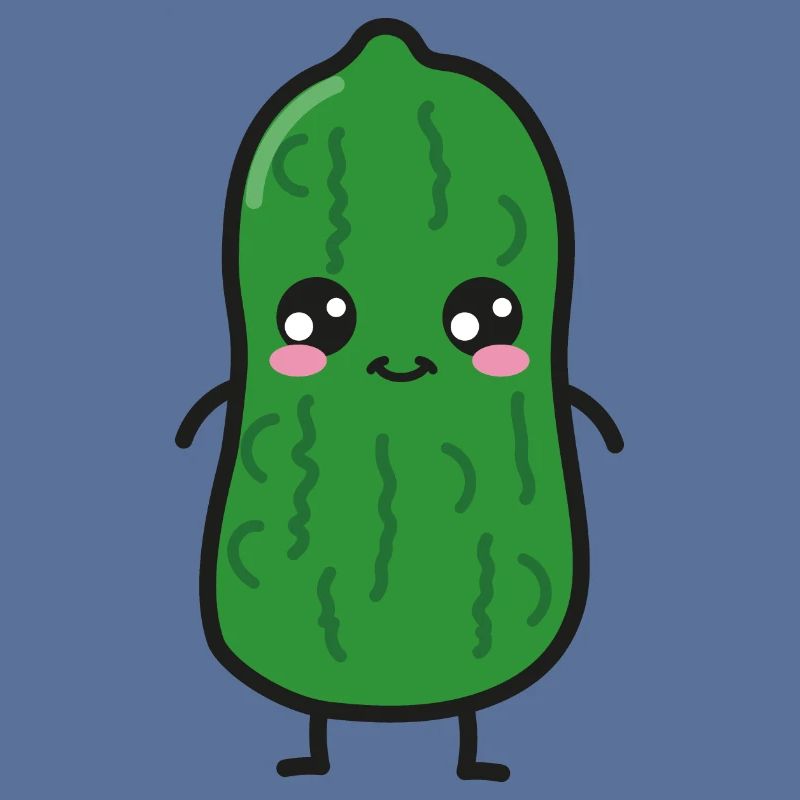Cornichon acide Kawaii