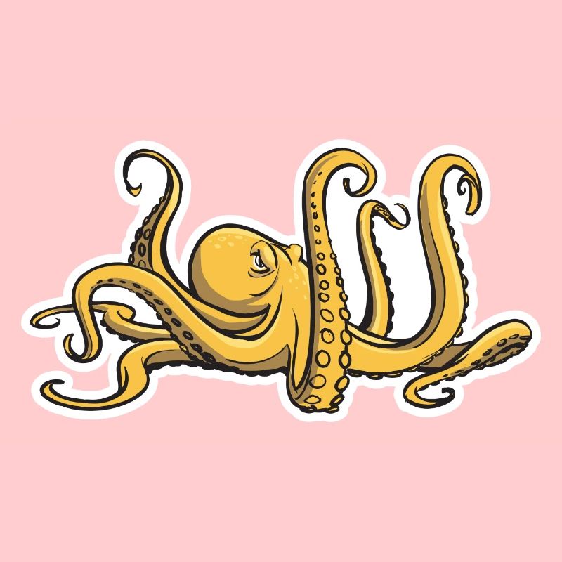 Evil Octopus - Eight Tentacles - Squid