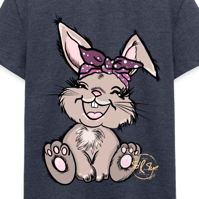 Süßer Hase mit Schleife