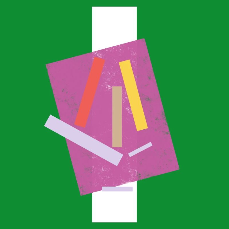 Abstract Colored Lines Composition
