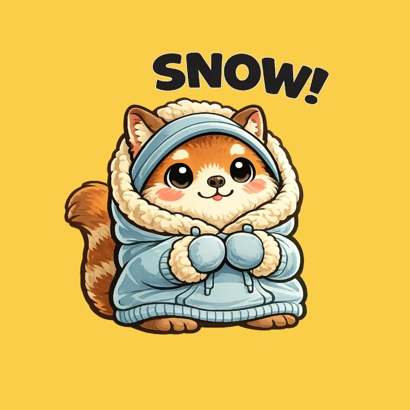 Fuchs im Winterpullover