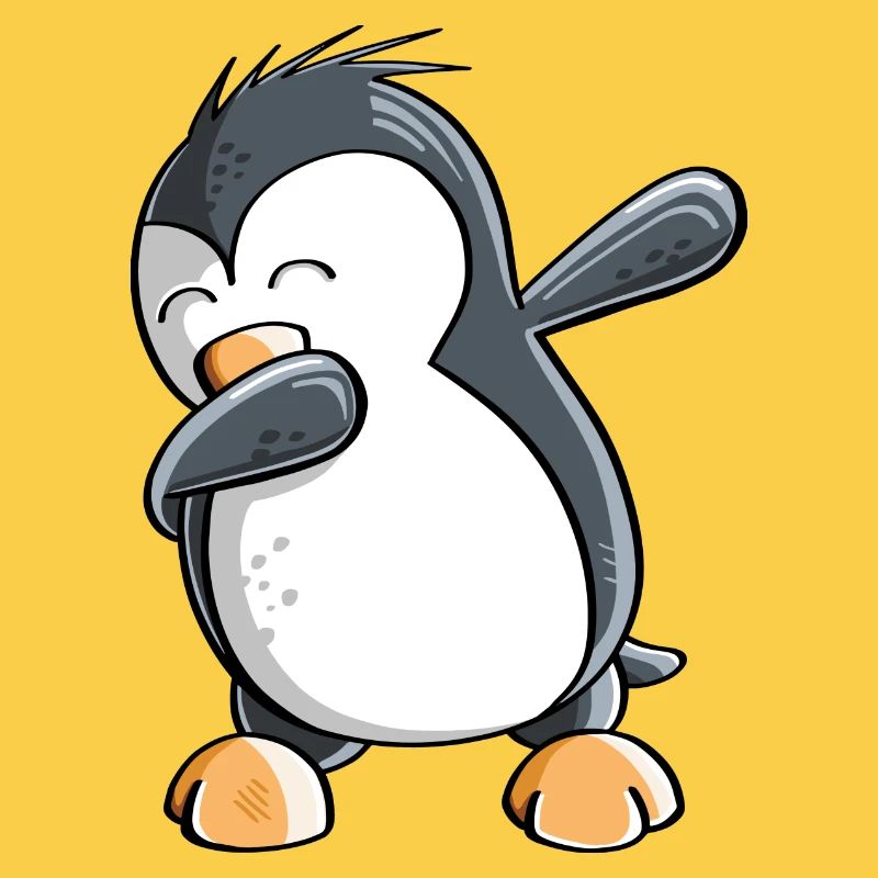 Dab Dance Pinguin - Dabbing - Fun Comic - Geschenk