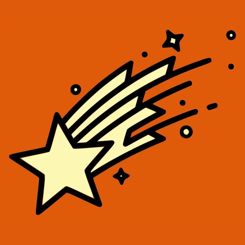  Sternschnuppe Komet Comic