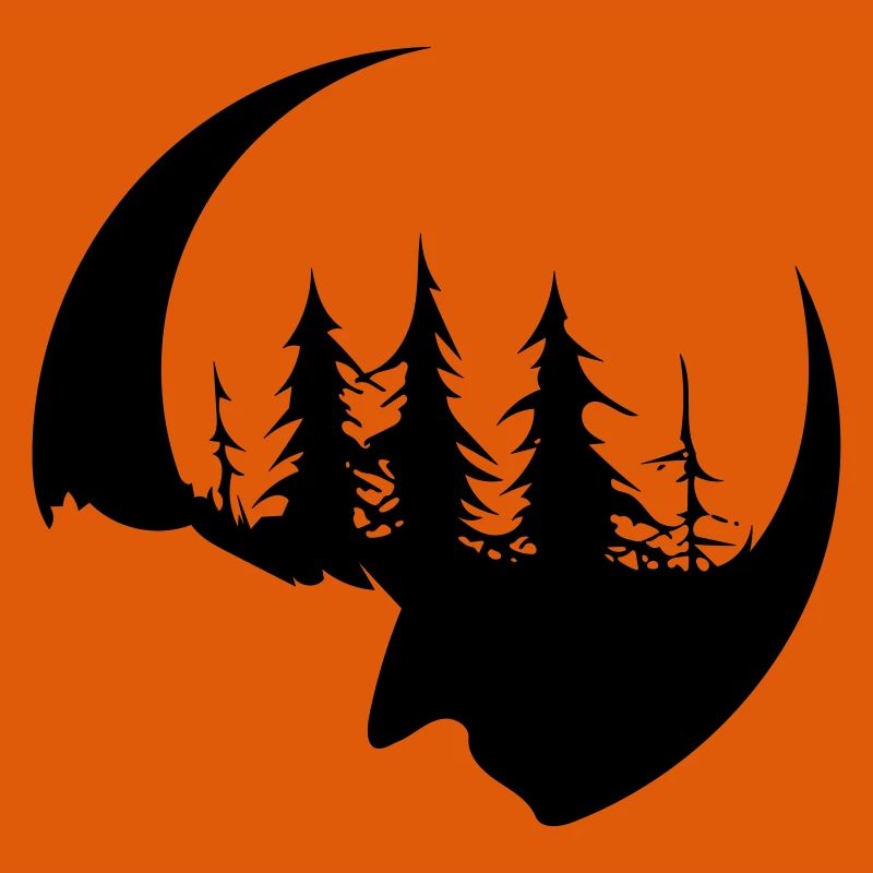 Dark forest face and sickle
