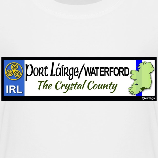 WATERFORD, IRELAND: licence plate tag style decal