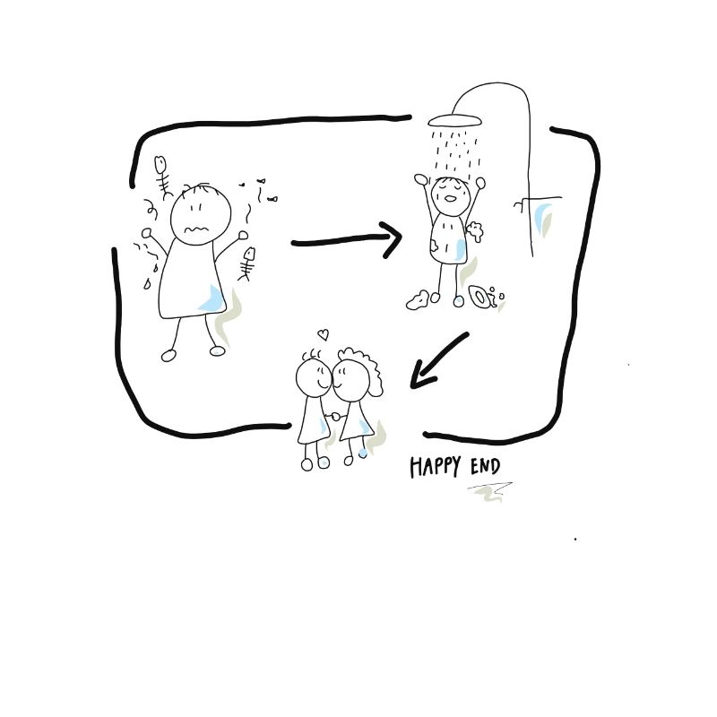 Duschen macht Stinker sauber