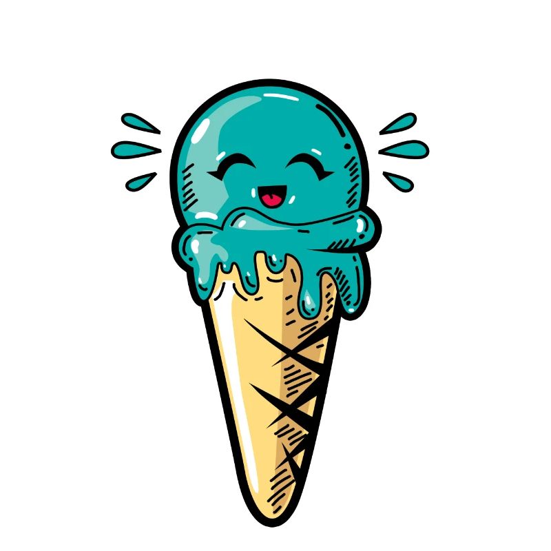 Kawaii Eis Eiskugel