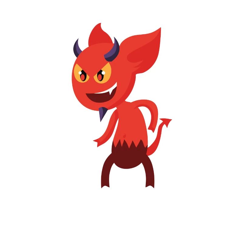 Diable de dessin animé