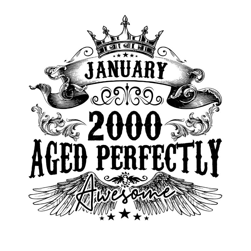 2000 | Januar Aged Perfectly 2000 Geburtstagsgeschenk