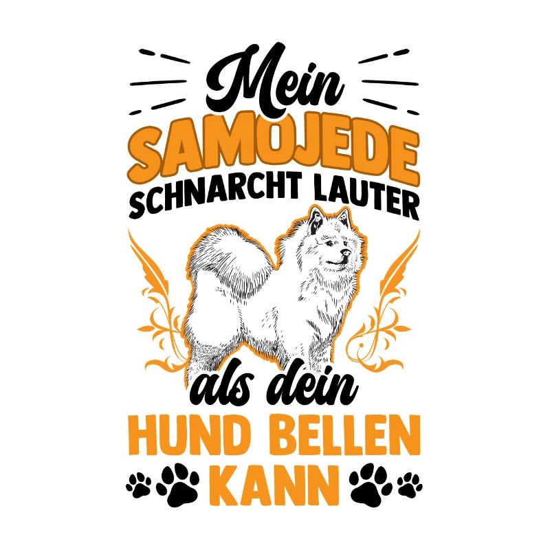 Samojede scharcht lauter Samojedenspitz