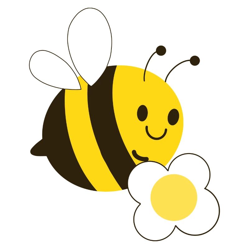 Bee with flower
