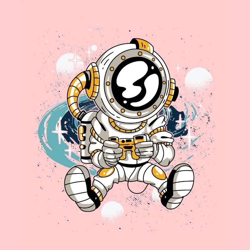 Play Controller Gaming Gamer Astronaut Mit