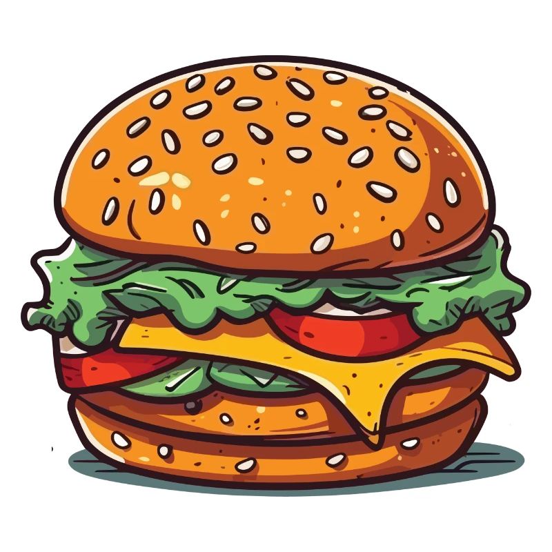 A huge burger