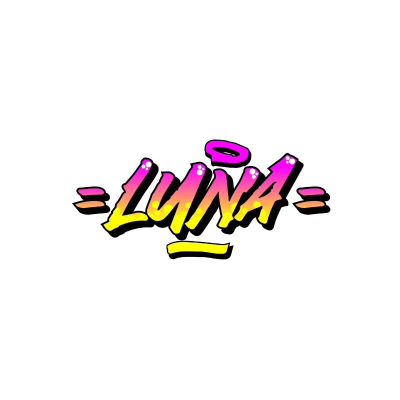 Graffiti Prénom Luna