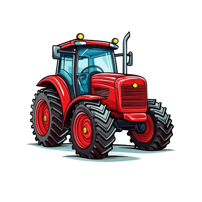 Roter Traktor