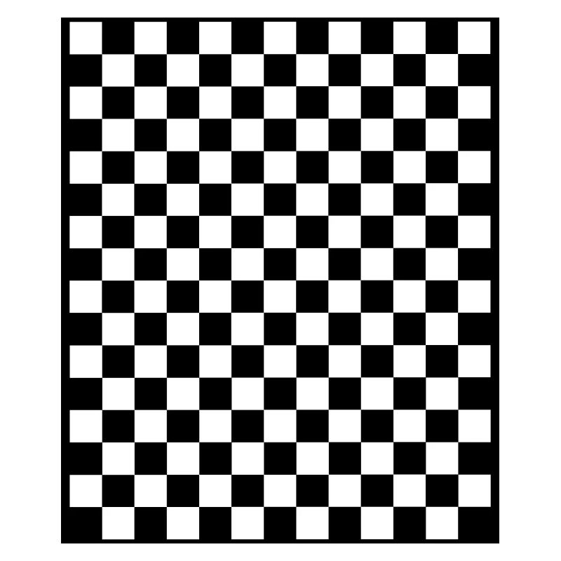 Checkerboard I Pattern Squares black and white