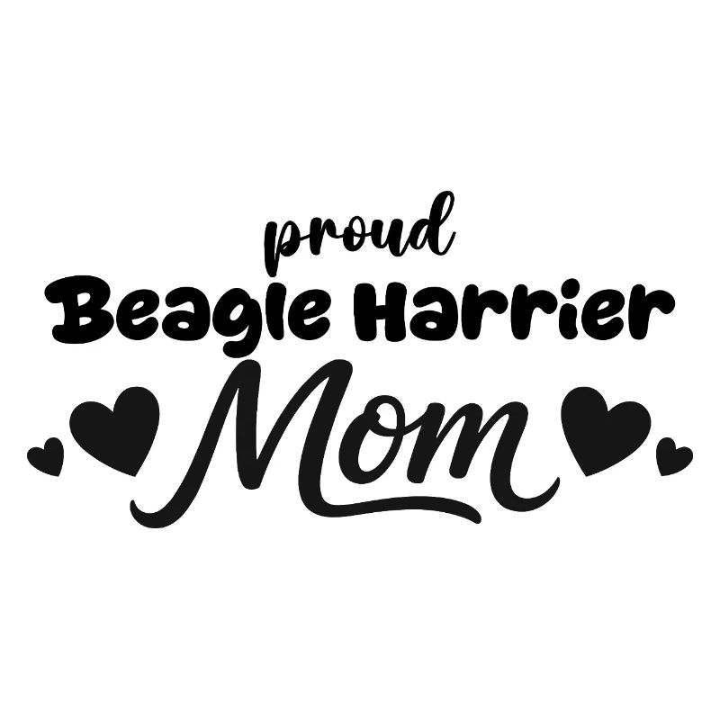 Stolze Beagle Harrier Mutter, Beagle-harrier