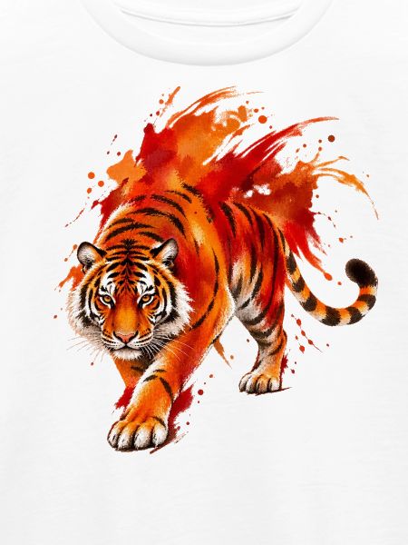 Wasserfarbiger Tigerimpression