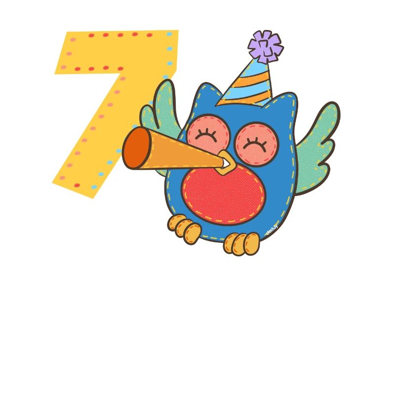 Geburtstag 7 Jahre eule, eulen Sieben