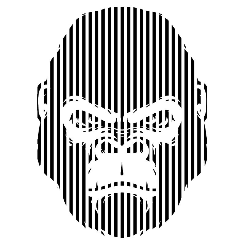 Gorilla Face Graphics