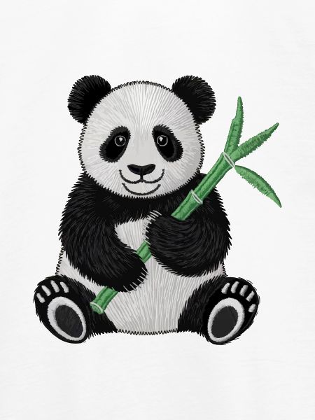 Bestickter Panda