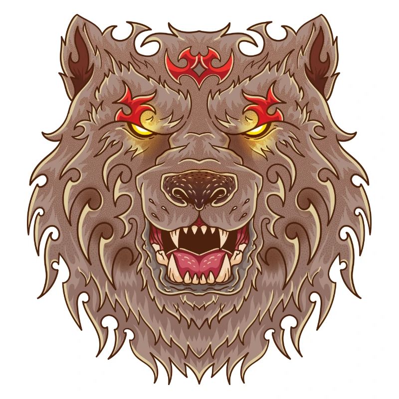 WOLF TATOO