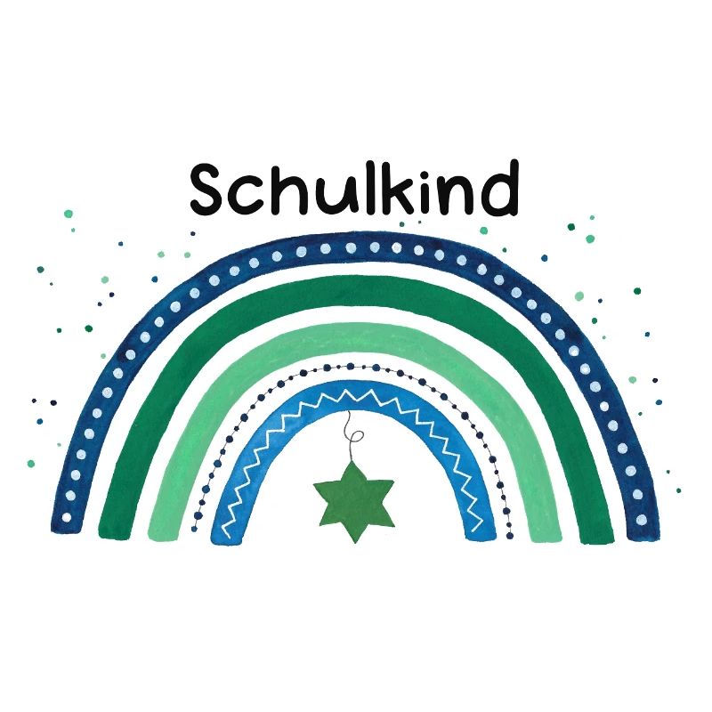 Regenbogen Schulkind Schulbeginn