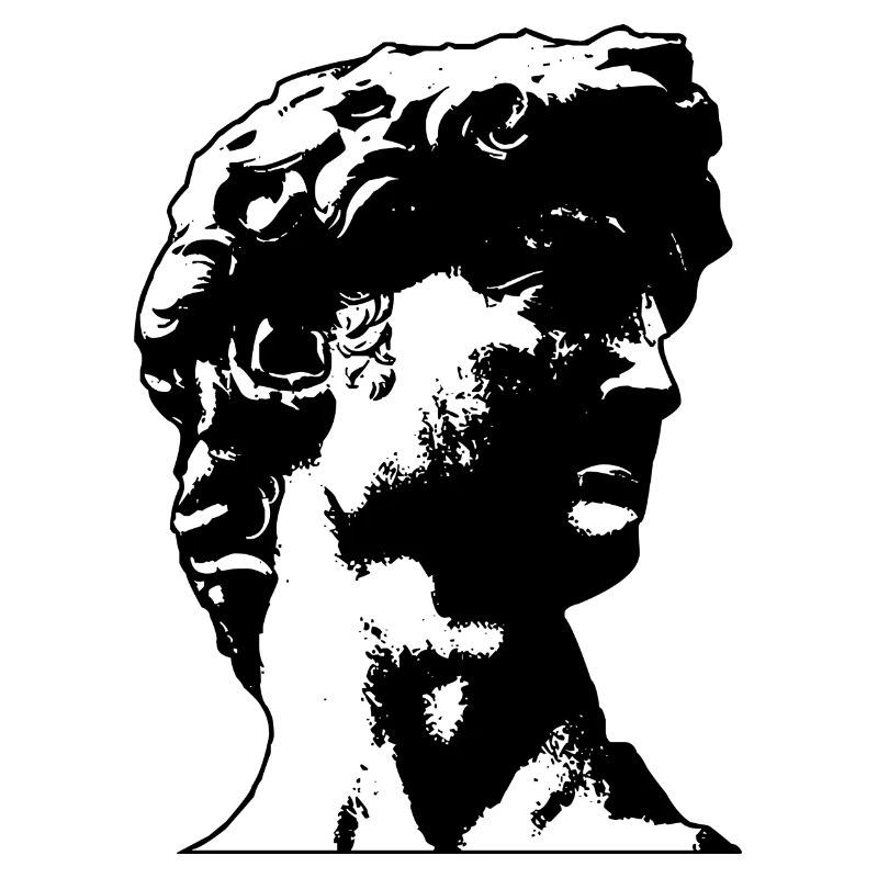 Vaporwave Statue Büste Grieche Römer