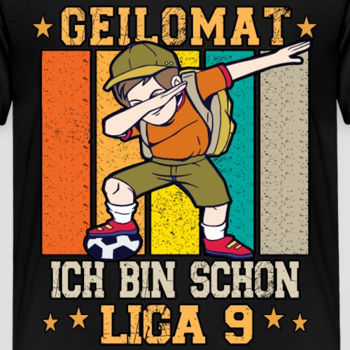 Fußball Geburtstagsshirt 9 Jahre Junge Geburtstag - Kinder Premium T-Shirt