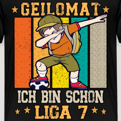 Fußball Geburtstagsshirt 7 jahre Junge Geburtstag - Kinder Premium T-Shirt
