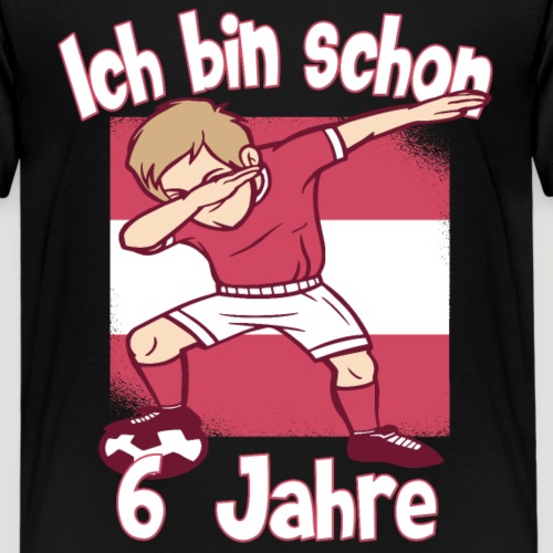 Geburtstag Fussball 6 Jahre Junge - Kinder Premium T-Shirt