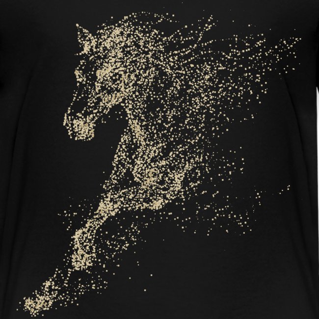 Pixel Horse creme - Kinder Premium T-Shirt